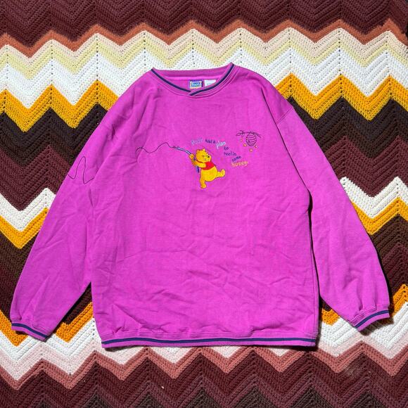 Y2K 100 Acre Collection Pooh Had a Plan Crewneck - Picture 1 of 6